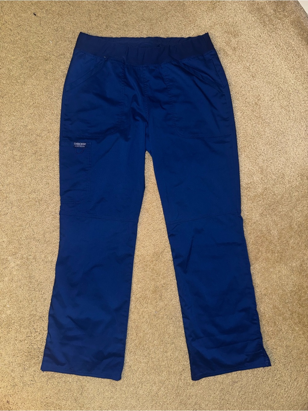 Cherokee Galaxy Blue Scrub Pants